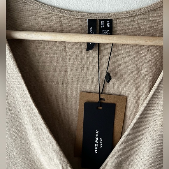 Vero Moda Linen Blend Dress - new with tags - Picture 4 of 5